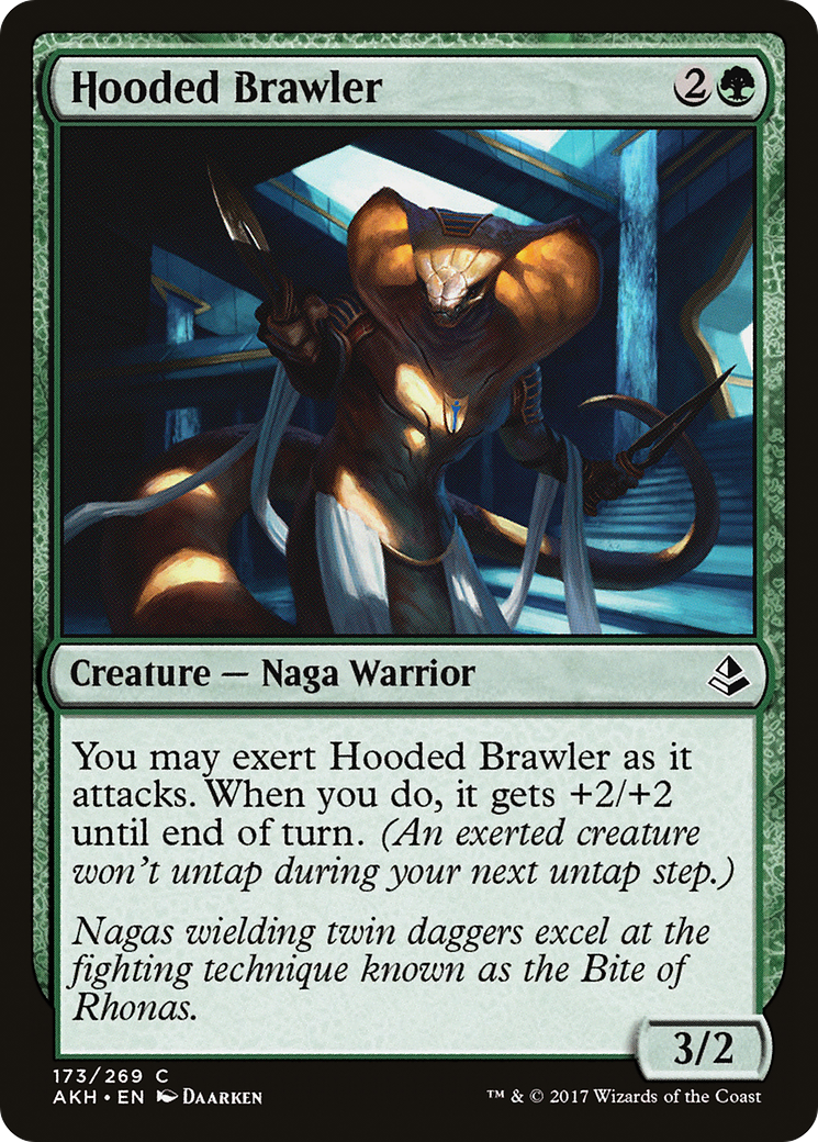 Hooded Brawler (AKH-173) - Amonkhet Foil - Premium MTG Single from Wizards of the Coast - Just $0.25! Shop now at Game Crave Tournament Store
