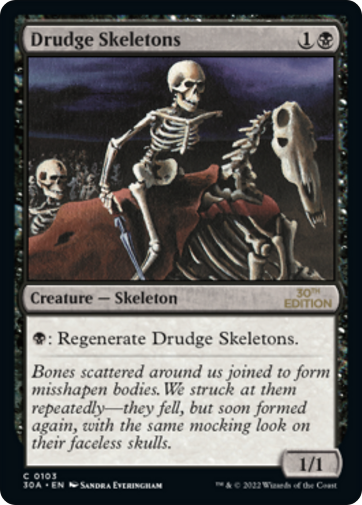 Drudge Skeletons (30A-103) - 30th Anniversary Edition - Premium MTG Single from Wizards of the Coast - Just $0.37! Shop now at Game Crave Tournament Store