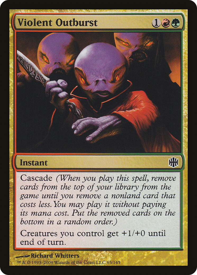 Violent Outburst (ARB-063) - Alara Reborn Foil - Premium MTG Single from Wizards of the Coast - Just $1.93! Shop now at Game Crave Tournament Store