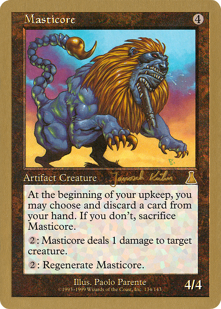 Masticore (WC00-JK134) - World Championship Decks 2000 - Premium MTG Single from Wizards of the Coast - Just $0.35! Shop now at Game Crave Tournament Store