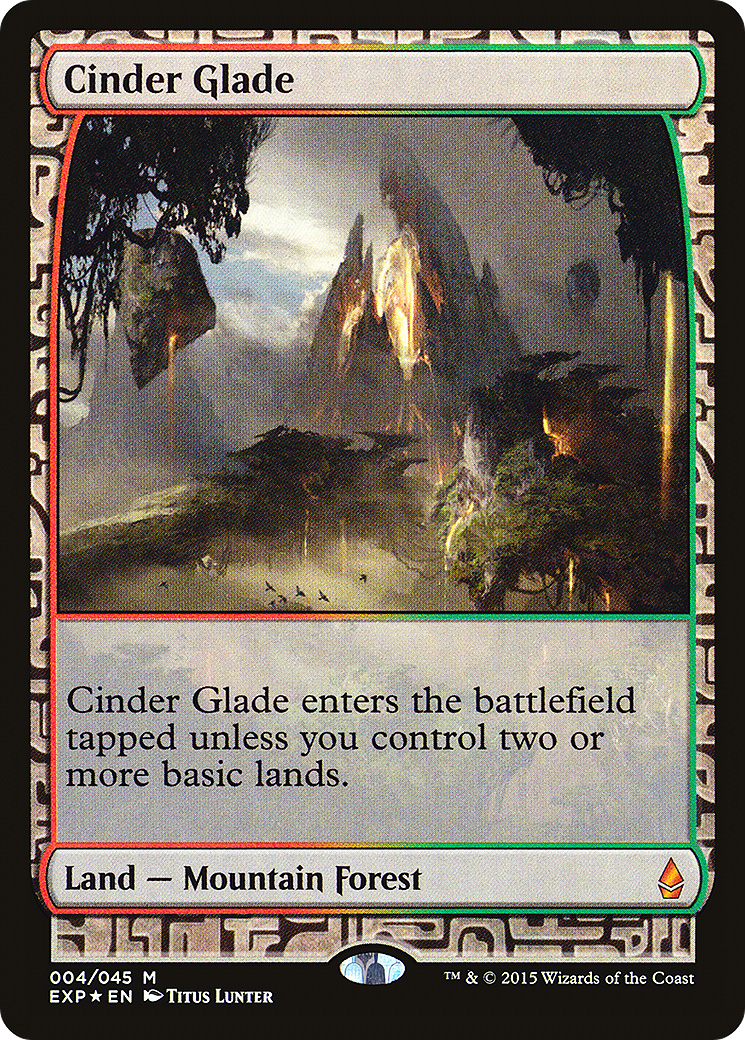 Cinder Glade (EXP-004) - Zendikar Expeditions Foil - Premium MTG Single from Wizards of the Coast - Just $20.58! Shop now at Game Crave Tournament Store