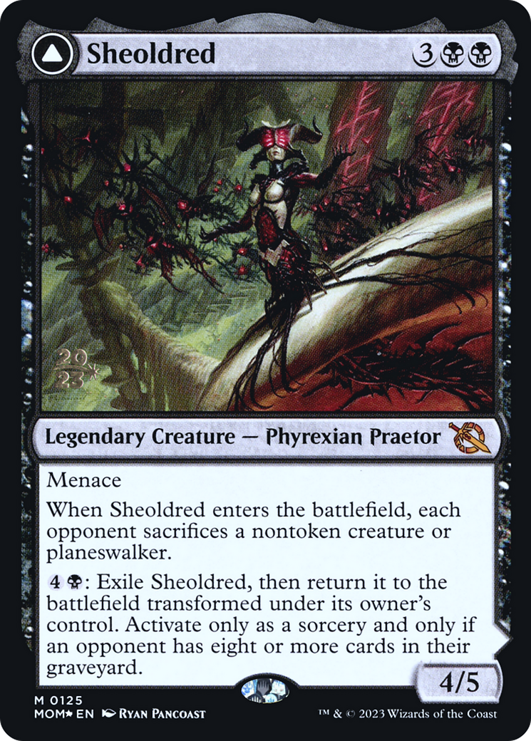 Sheoldred // The True Scriptures (PMOM-125S) - March of the Machine Promos Foil - Premium MTG Single from Wizards of the Coast - Just $6.61! Shop now at Game Crave Tournament Store