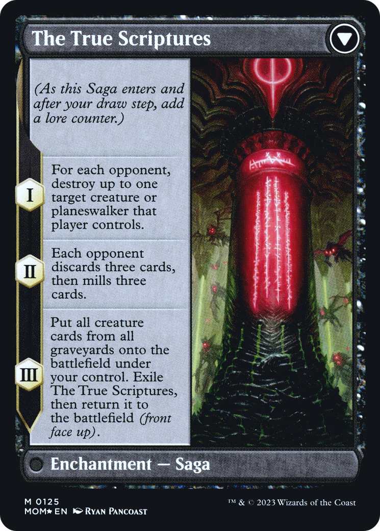 Sheoldred // The True Scriptures (PMOM-125S) - March of the Machine Promos Foil - Premium MTG Single from Wizards of the Coast - Just $6.61! Shop now at Game Crave Tournament Store