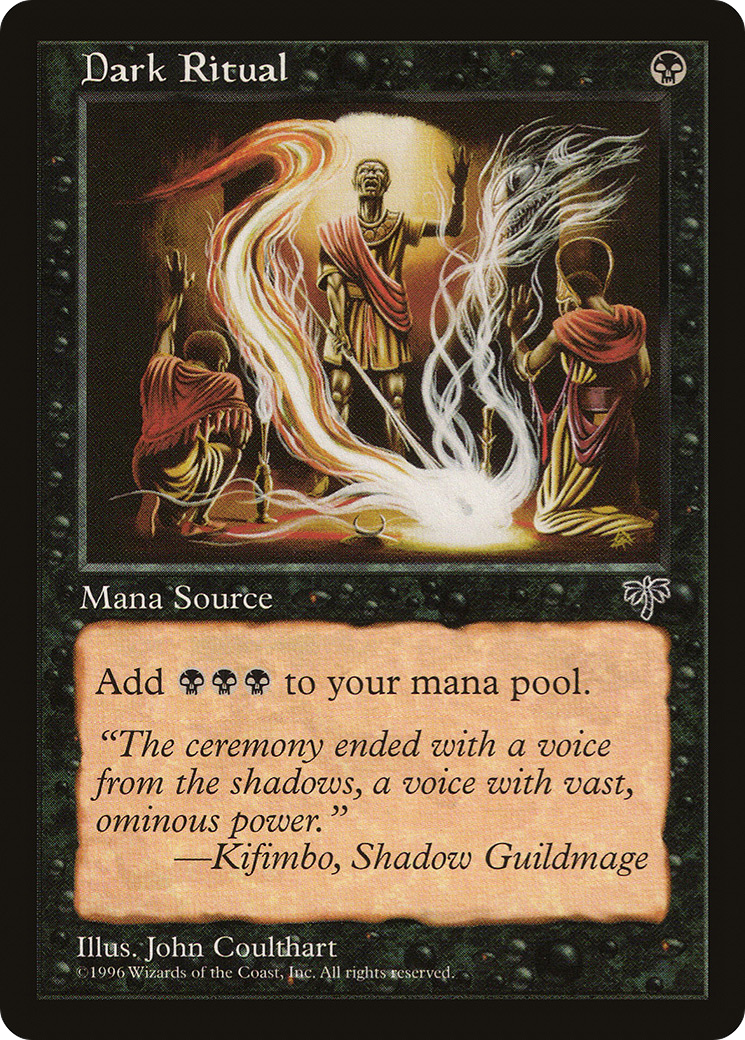 Dark Ritual (MIR-116) - Mirage - Premium MTG Single from Wizards of the Coast - Just $1.24! Shop now at Game Crave Tournament Store