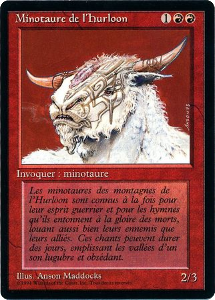 Hurloon Minotaur (FBB-159) - Foreign Black Border - Premium MTG Single from Wizards of the Coast - Just $0.35! Shop now at Game Crave Tournament Store