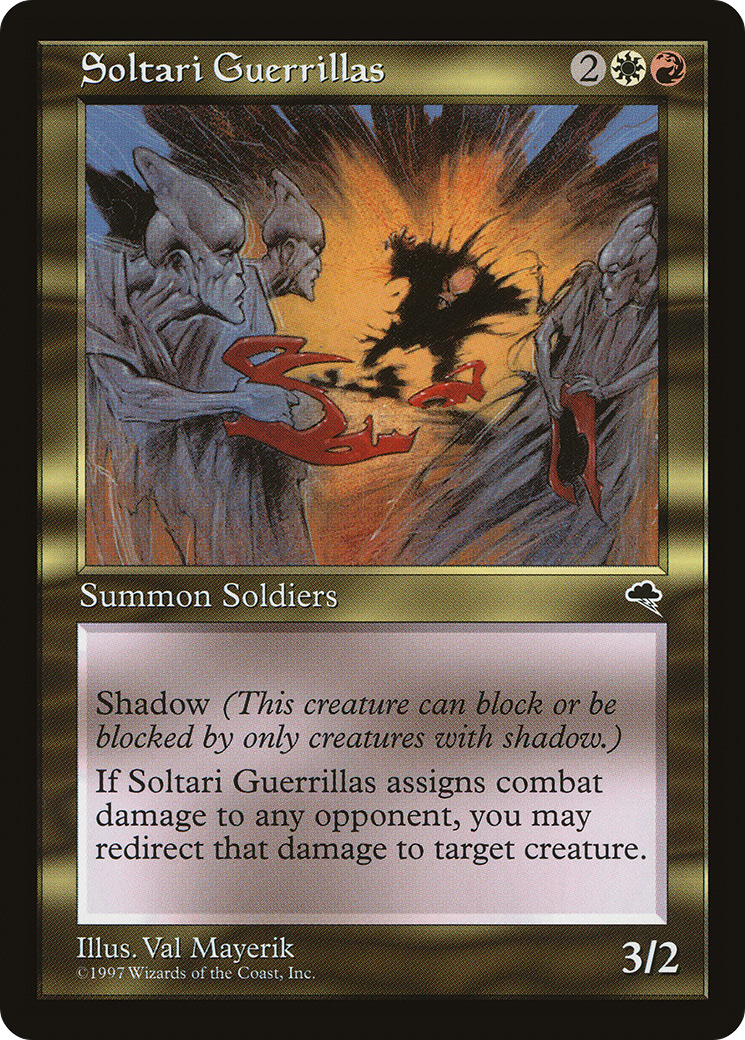 Soltari Guerrillas (TMP-272) - Tempest - Premium MTG Single from Wizards of the Coast - Just $0.38! Shop now at Game Crave Tournament Store
