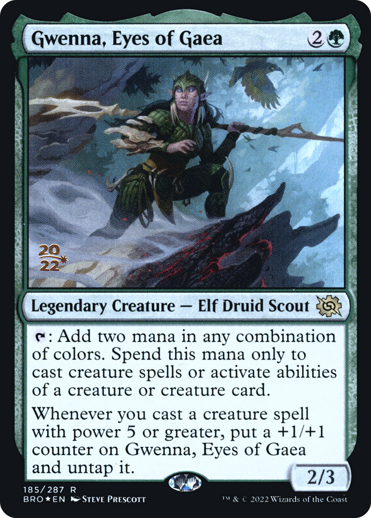 Gwenna, Eyes of Gaea (PBRO-185S) - The Brothers' War Promos Foil - Premium MTG Single from Wizards of the Coast - Just $4.07! Shop now at Game Crave Tournament Store