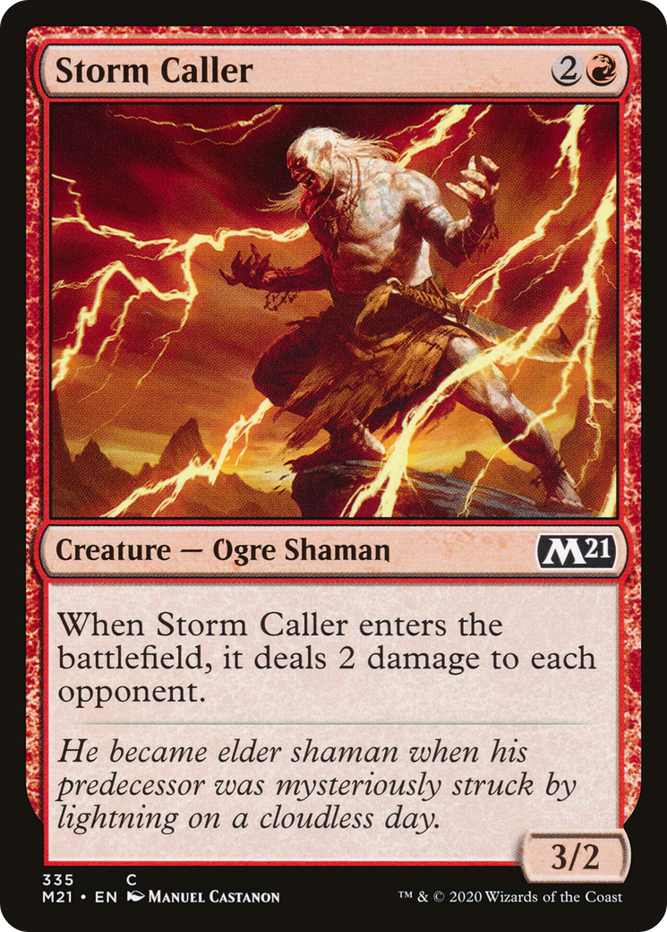 Storm Caller (M21-335) - Core Set 2021 - Premium MTG Single from Wizards of the Coast - Just $0.08! Shop now at Game Crave Tournament Store