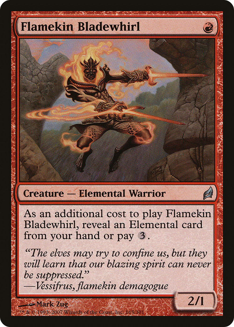 Flamekin Bladewhirl (LRW-165) - Lorwyn - Premium MTG Single from Wizards of the Coast - Just $0.08! Shop now at Game Crave Tournament Store