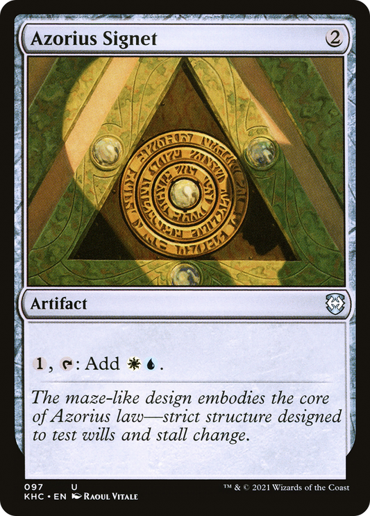 Azorius Signet (KHC-097) - Kaldheim Commander - Premium MTG Single from Wizards of the Coast - Just $0.25! Shop now at Game Crave Tournament Store
