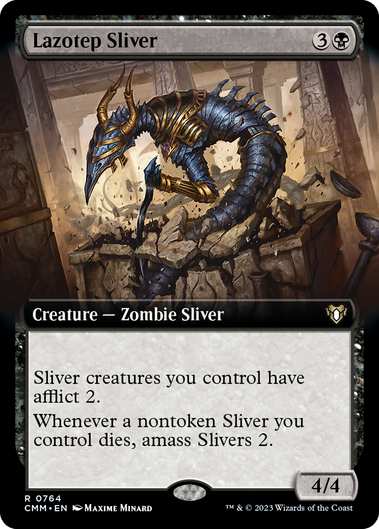 Lazotep Sliver (CMM-764) - Commander Masters: (Extended Art) - Premium MTG Single from Wizards of the Coast - Just $1.31! Shop now at Game Crave Tournament Store