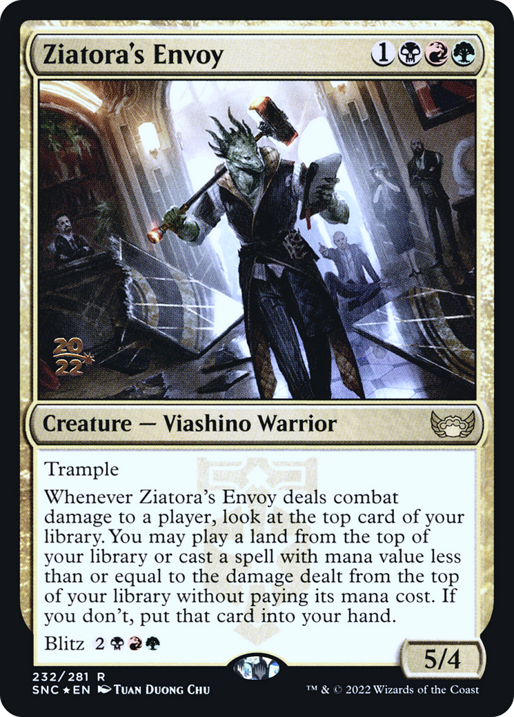 Ziatora's Envoy (PSNC-232S) - Streets of New Capenna Promos Foil - Premium MTG Single from Wizards of the Coast - Just $0.13! Shop now at Game Crave Tournament Store
