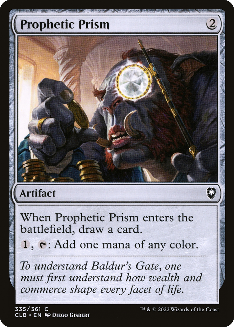 Prophetic Prism (CLB-335) - Commander Legends: Battle for Baldur's Gate - Premium MTG Single from Wizards of the Coast - Just $0.08! Shop now at Game Crave Tournament Store