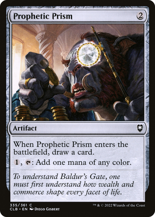 Prophetic Prism (CLB-335) - Commander Legends: Battle for Baldur's Gate - Premium MTG Single from Wizards of the Coast - Just $0.08! Shop now at Game Crave Tournament Store