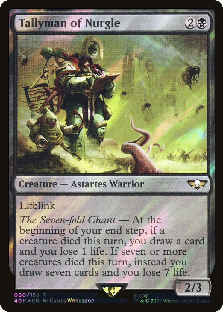Tallyman of Nurgle (40K-60★) - Warhammer 40,000 Commander Foil - Premium MTG Single from Wizards of the Coast - Just $0.14! Shop now at Game Crave Tournament Store