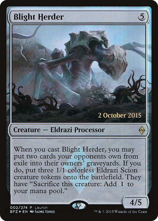 Blight Herder (PBFZ-002) - Battle for Zendikar Promos Foil - Premium MTG Single from Wizards of the Coast - Just $0.08! Shop now at Game Crave Tournament Store