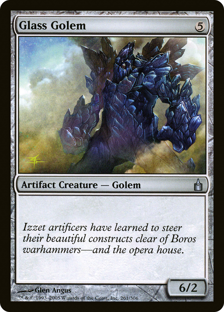 Glass Golem (RAV-261) - Ravnica: City of Guilds Foil - Premium MTG Single from Wizards of the Coast - Just $0.11! Shop now at Game Crave Tournament Store