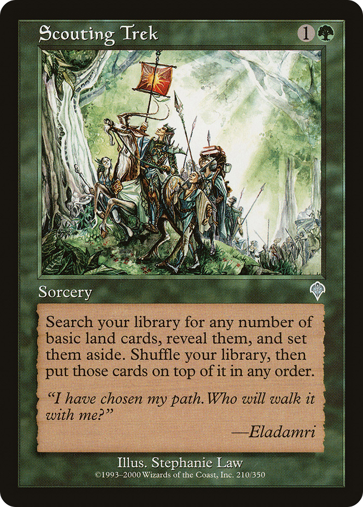 Scouting Trek (INV-210) - Invasion Foil - Premium MTG Single from Wizards of the Coast - Just $3.02! Shop now at Game Crave Tournament Store