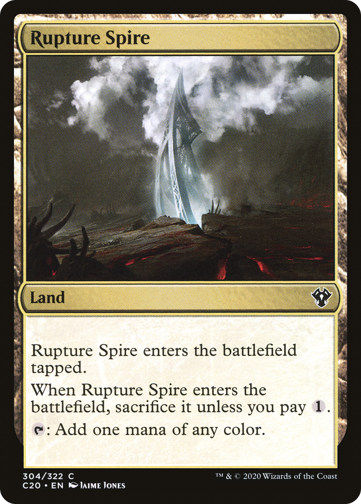 Rupture Spire (C20-304) - Commander 2020 - Premium MTG Single from Wizards of the Coast - Just $0.08! Shop now at Game Crave Tournament Store