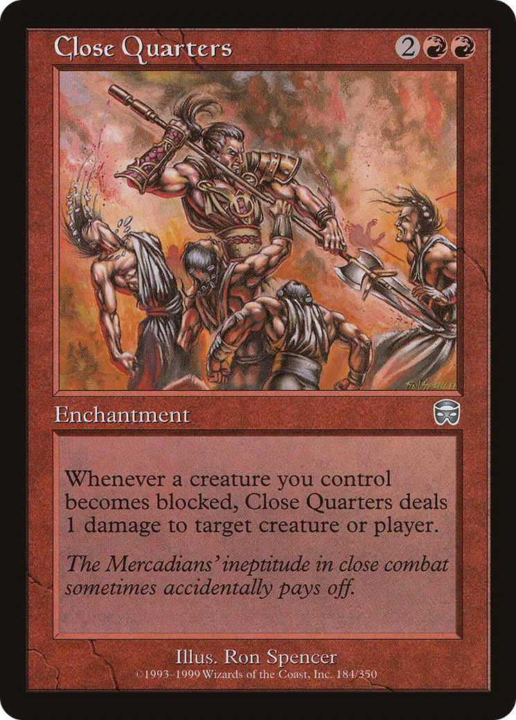 Close Quarters (MMQ-184) - Mercadian Masques Foil - Premium MTG Single from Wizards of the Coast - Just $2.06! Shop now at Game Crave Tournament Store
