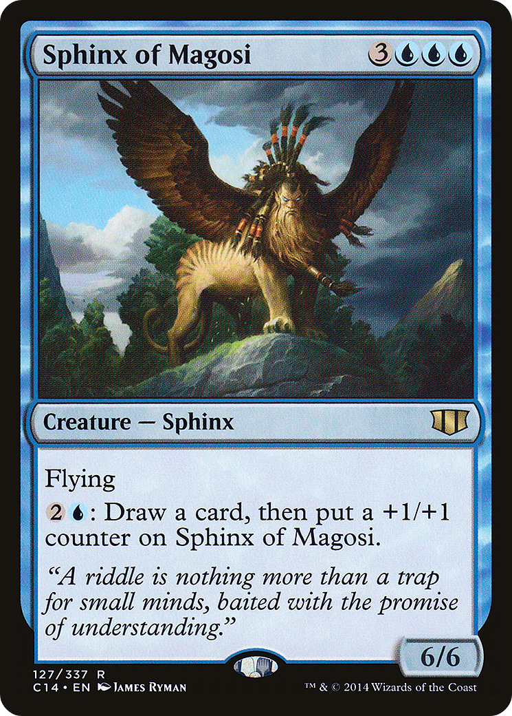 Sphinx of Magosi (C14-127) - Commander 2014 - Premium MTG Single from Wizards of the Coast - Just $0.25! Shop now at Game Crave Tournament Store