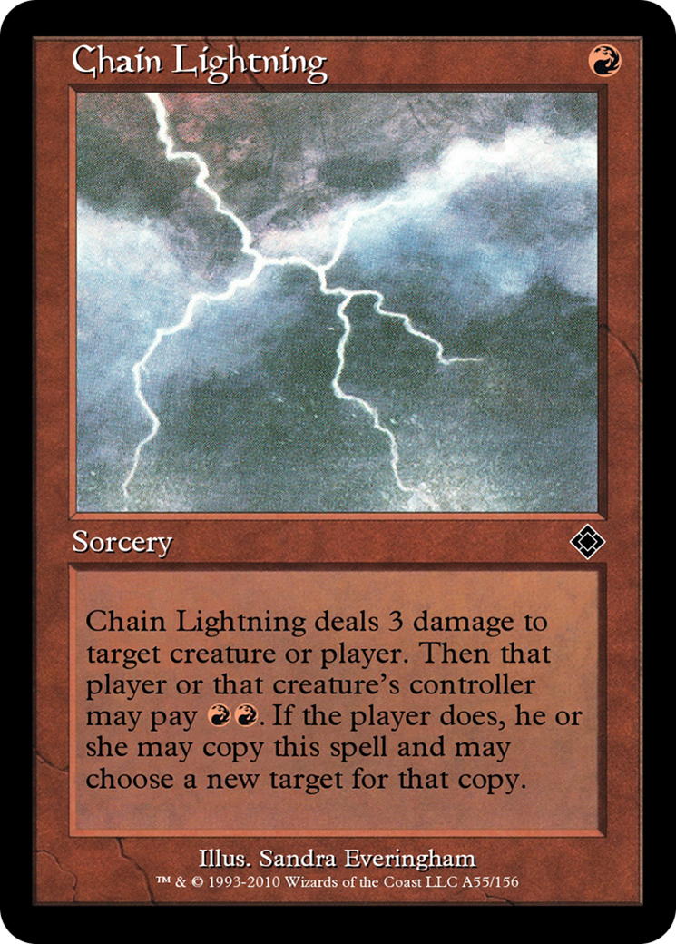Chain Lightning (TD0-A55) - Magic Online Theme Decks - Premium MTG Single from Wizards of the Coast - Just $0! Shop now at Game Crave Tournament Store
