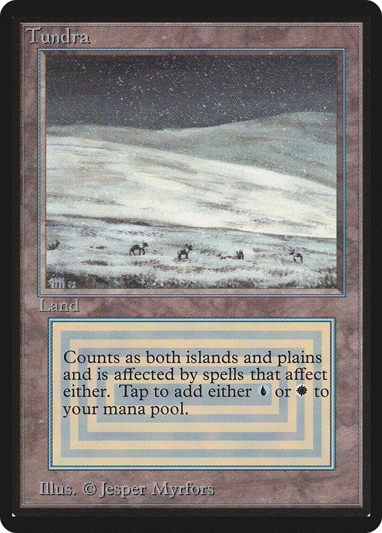 Tundra (LEB-285) - Limited Edition Beta - Premium MTG Single from Wizards of the Coast - Just $1760! Shop now at Game Crave Tournament Store