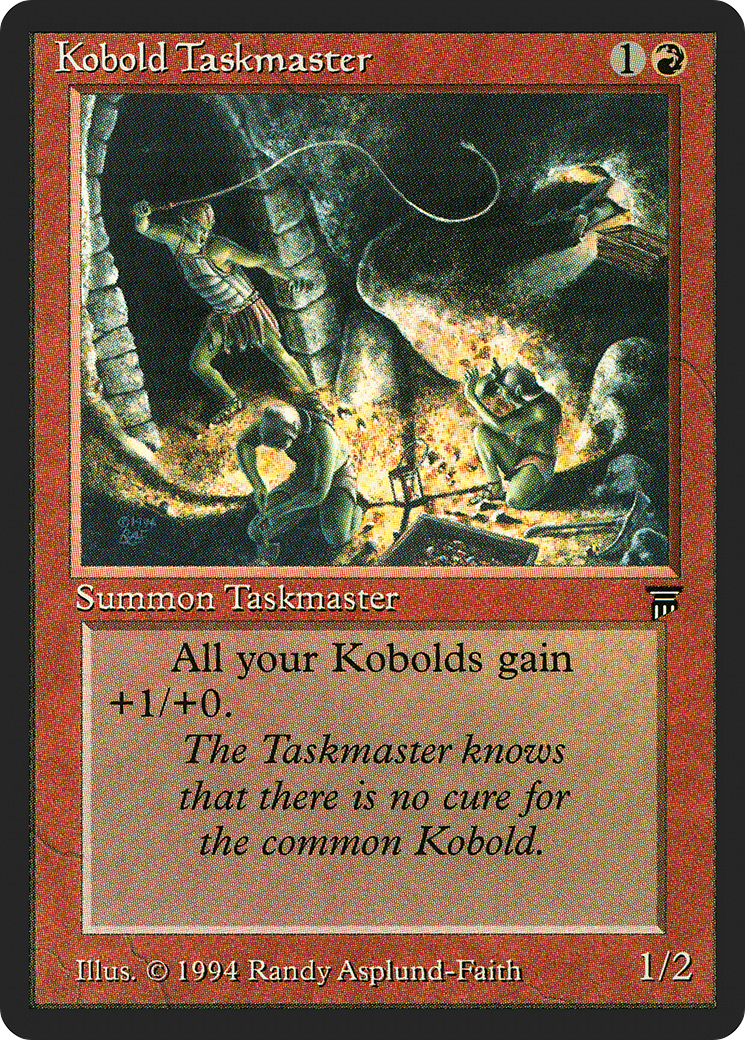 Kobold Taskmaster (LEG-156) - Legends - Premium MTG Single from Wizards of the Coast - Just $5.74! Shop now at Game Crave Tournament Store