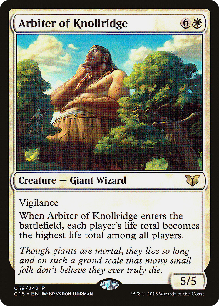 Arbiter of Knollridge (C15-059) - Commander 2015 - Premium MTG Single from Wizards of the Coast - Just $0.08! Shop now at Game Crave Tournament Store