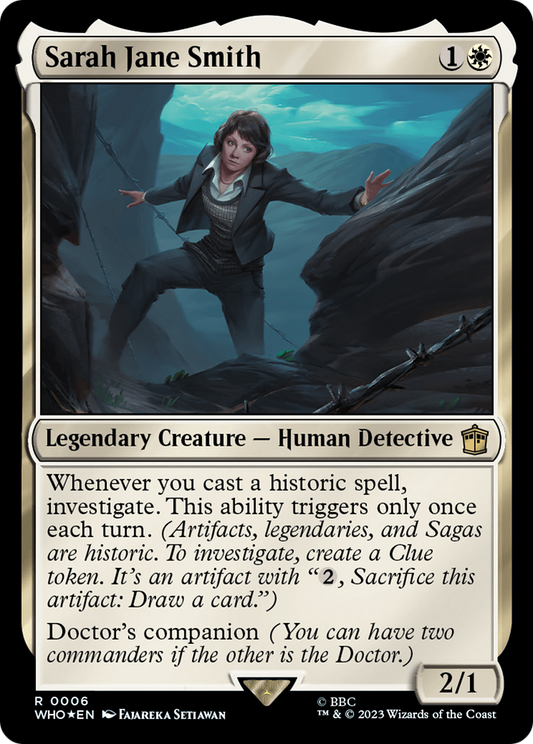 Sarah Jane Smith (WHO-006) - Doctor Who Foil - Premium MTG Single from Wizards of the Coast - Just $0.25! Shop now at Game Crave Tournament Store