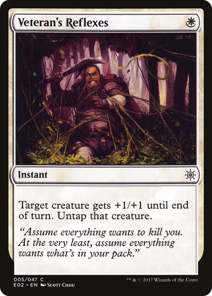 Veteran's Reflexes (E02-005) - Explorers of Ixalan - Premium MTG Single from Wizards of the Coast - Just $0.08! Shop now at Game Crave Tournament Store