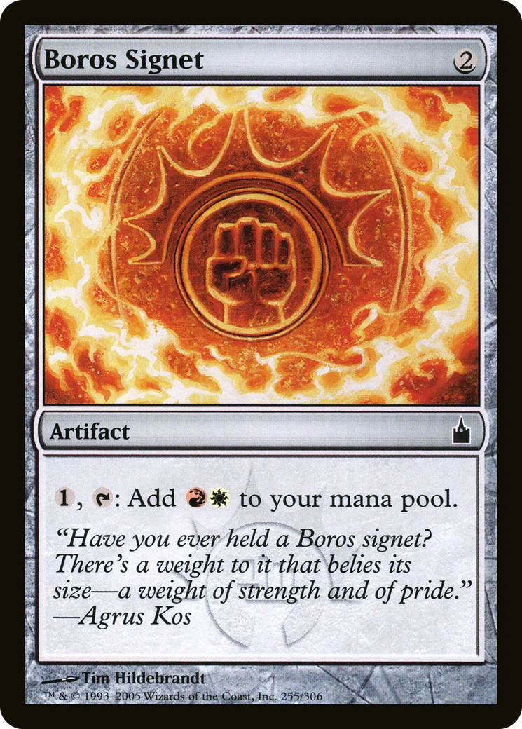 Boros Signet (RAV-255) - Ravnica: City of Guilds - Premium MTG Single from Wizards of the Coast - Just $0.31! Shop now at Game Crave Tournament Store