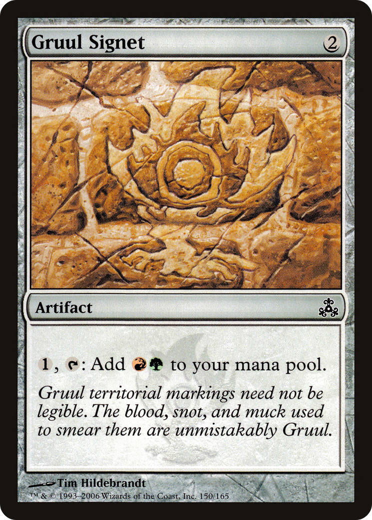 Gruul Signet (GPT-150) - Guildpact - Premium MTG Single from Wizards of the Coast - Just $0.08! Shop now at Game Crave Tournament Store