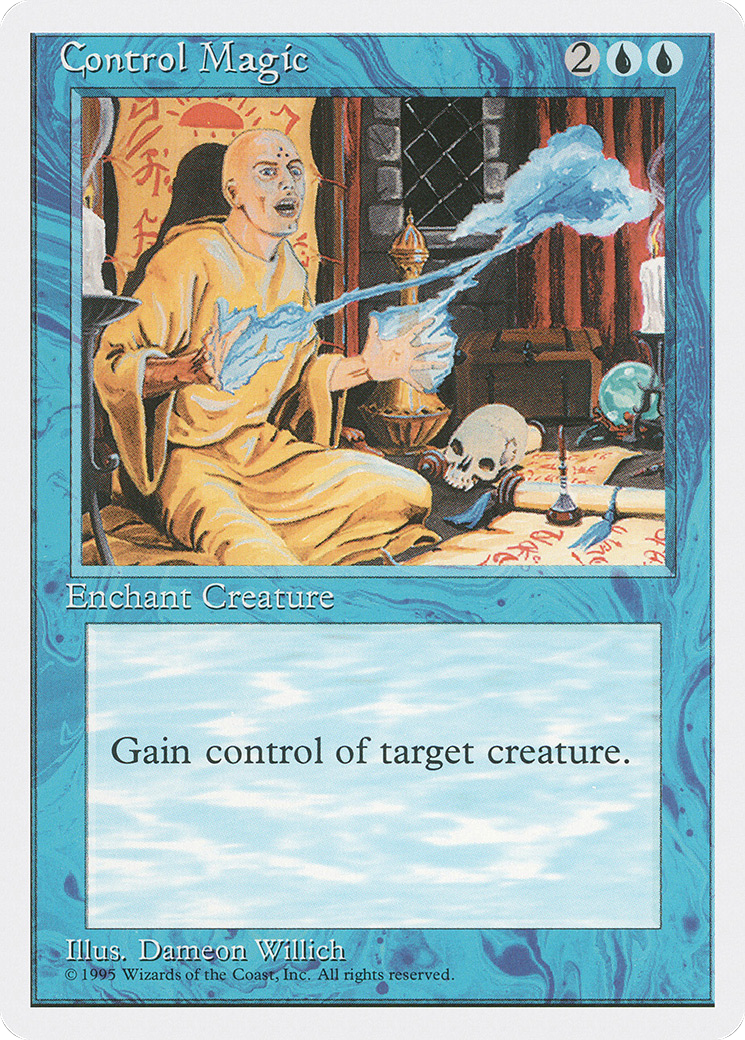 Control Magic (4ED-064) - Fourth Edition - Premium MTG Single from Wizards of the Coast - Just $1.19! Shop now at Game Crave Tournament Store