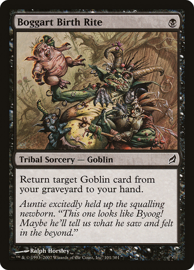 Boggart Birth Rite (LRW-101) - Lorwyn - Premium MTG Single from Wizards of the Coast - Just $0.08! Shop now at Game Crave Tournament Store