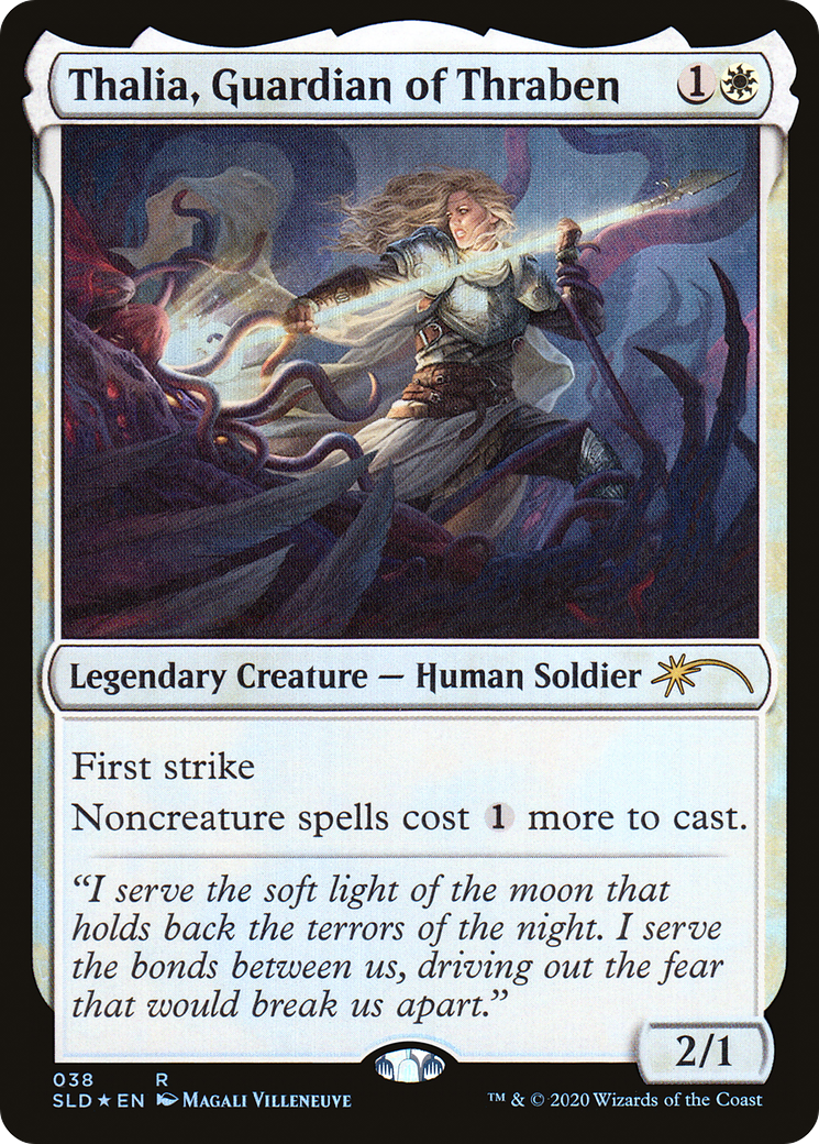 Thalia, Guardian of Thraben (SLD-038) - Secret Lair Drop Foil - Premium MTG Single from Wizards of the Coast - Just $0.67! Shop now at Game Crave Tournament Store