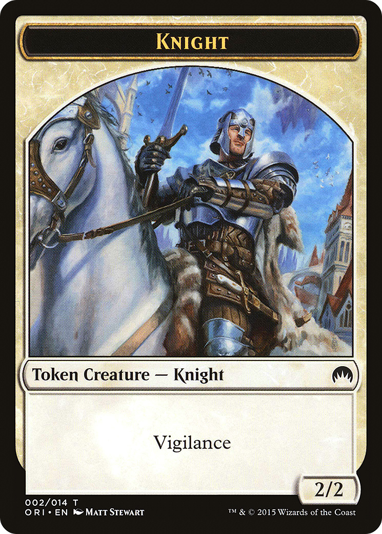 Knight (TORI-002) - Magic Origins Tokens - Premium MTG Single from Wizards of the Coast - Just $0.08! Shop now at Game Crave Tournament Store