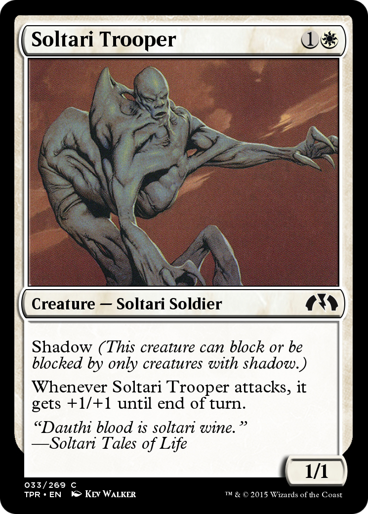 Soltari Trooper (TPR-033) - Tempest Remastered Foil - Premium MTG Single from Wizards of the Coast - Just $0! Shop now at Game Crave Tournament Store