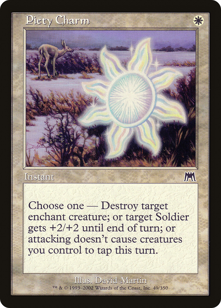 Piety Charm (ONS-049) - Onslaught - Premium MTG Single from Wizards of the Coast - Just $0.08! Shop now at Game Crave Tournament Store