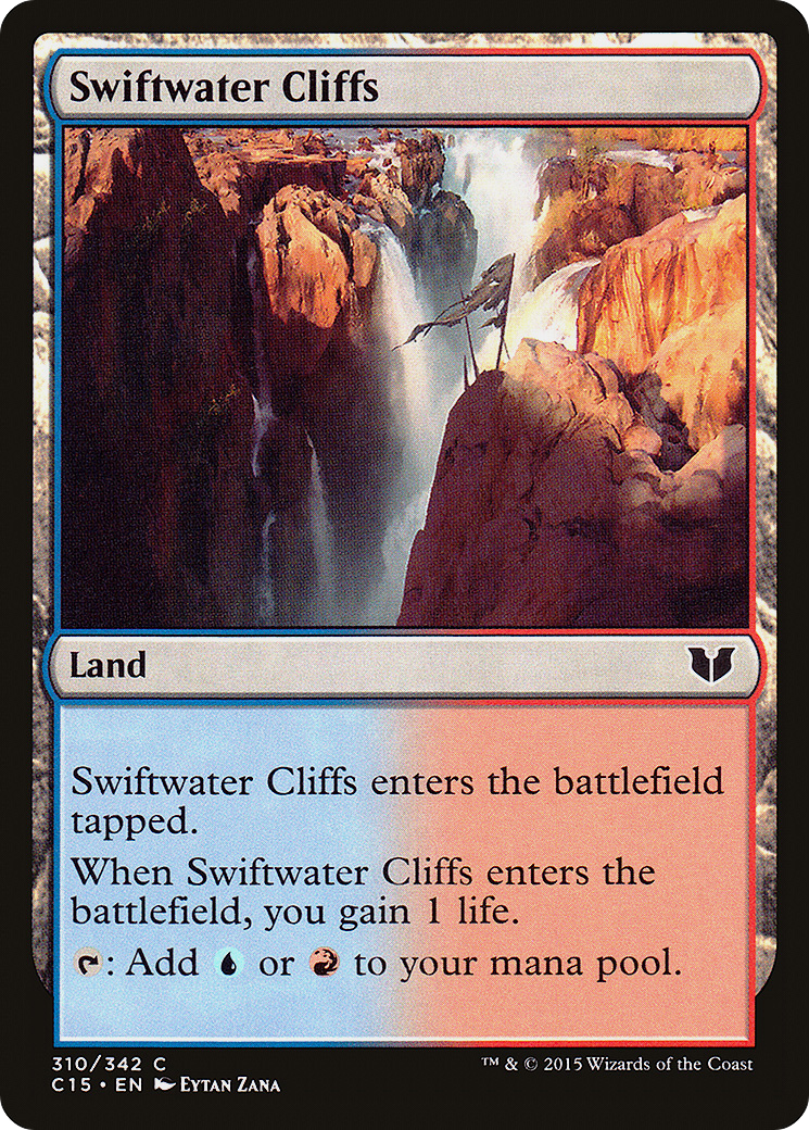 Swiftwater Cliffs (C15-310) - Commander 2015 - Premium MTG Single from Wizards of the Coast - Just $0.25! Shop now at Game Crave Tournament Store