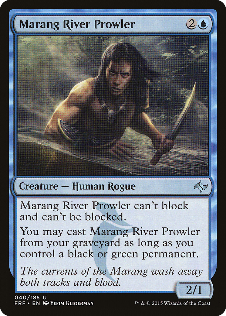 Marang River Prowler (FRF-040) - Fate Reforged - Premium MTG Single from Wizards of the Coast - Just $0.25! Shop now at Game Crave Tournament Store