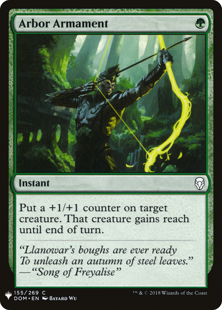 Arbor Armament (MB1-1123) - Mystery Booster - Premium MTG Single from Wizards of the Coast - Just $0.25! Shop now at Game Crave Tournament Store
