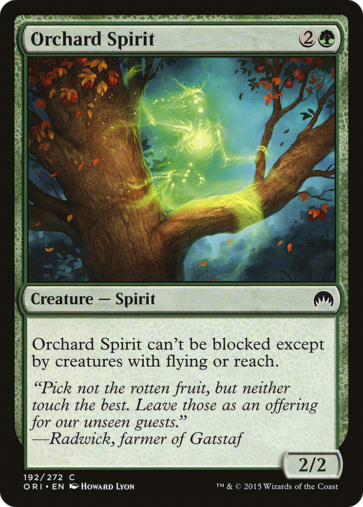 Orchard Spirit (ORI-192) - Magic Origins - Premium MTG Single from Wizards of the Coast - Just $0.25! Shop now at Game Crave Tournament Store