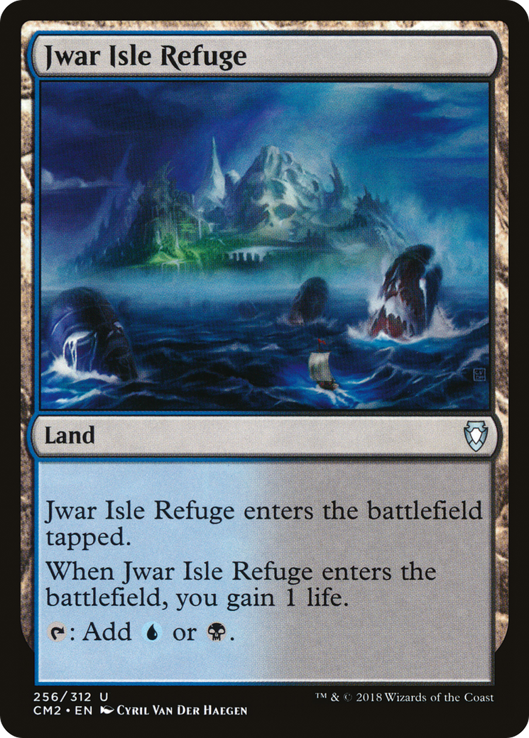 Jwar Isle Refuge (CM2-256) - Commander Anthology Volume II - Premium MTG Single from Wizards of the Coast - Just $0.33! Shop now at Game Crave Tournament Store