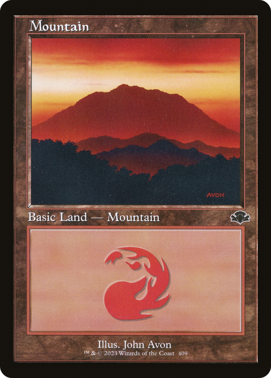 Mountain (DMR-409) - Dominaria Remastered Foil - Premium MTG Single from Wizards of the Coast - Just $0.21! Shop now at Game Crave Tournament Store