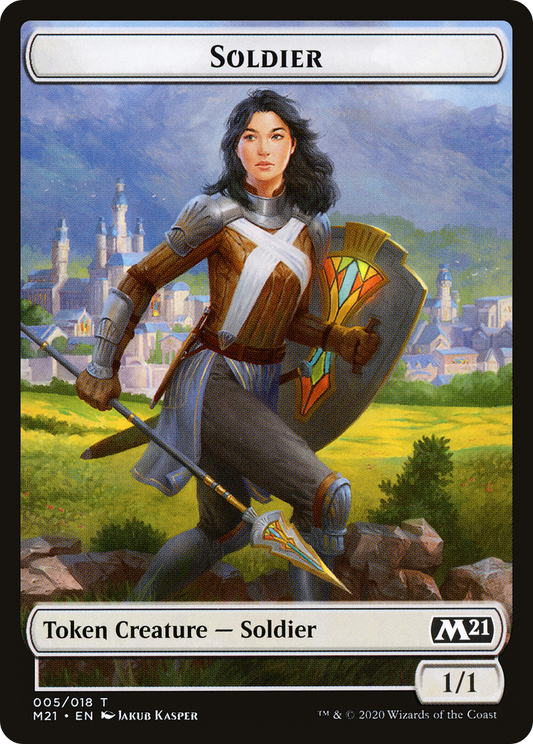 Soldier (TM21-005) - Core Set 2021 Tokens - Premium MTG Single from Wizards of the Coast - Just $0.08! Shop now at Game Crave Tournament Store
