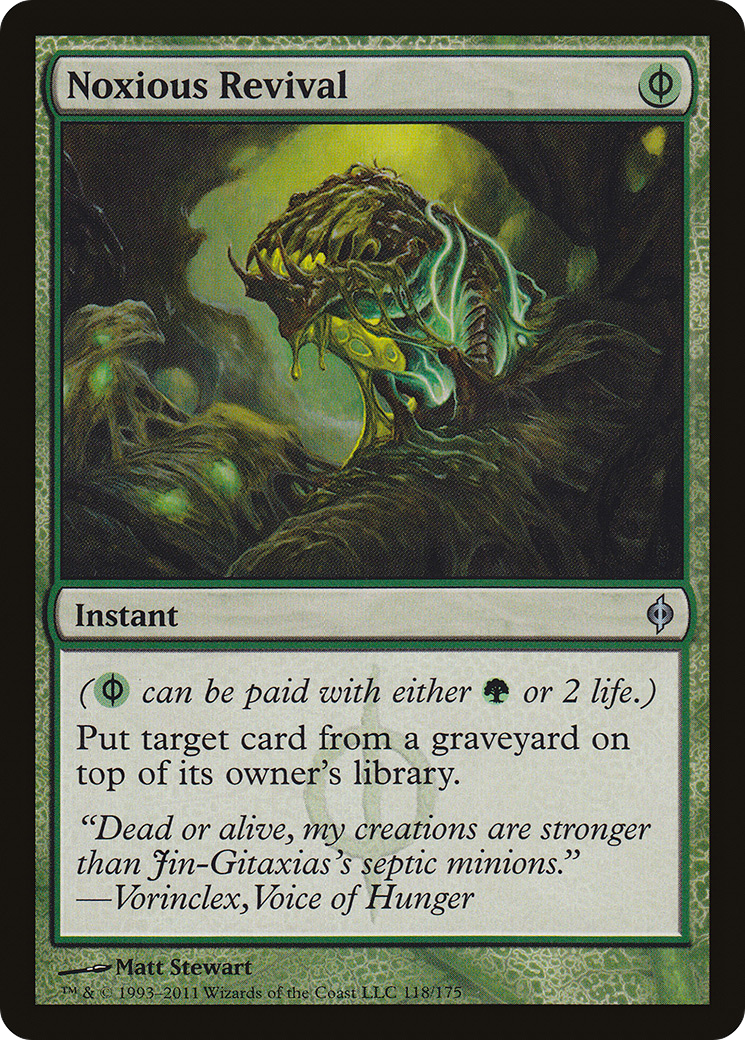 Noxious Revival (NPH-118) - New Phyrexia - Premium MTG Single from Wizards of the Coast - Just $1.19! Shop now at Game Crave Tournament Store
