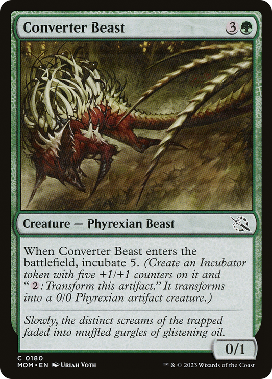 Converter Beast (MOM-180) - March of the Machine - Premium MTG Single from Wizards of the Coast - Just $0.08! Shop now at Game Crave Tournament Store