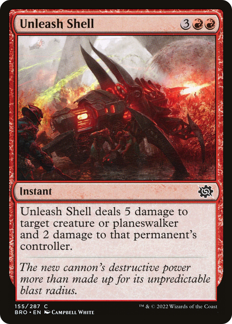Unleash Shell (BRO-155) - The Brothers' War - Premium MTG Single from Wizards of the Coast - Just $0.25! Shop now at Game Crave Tournament Store