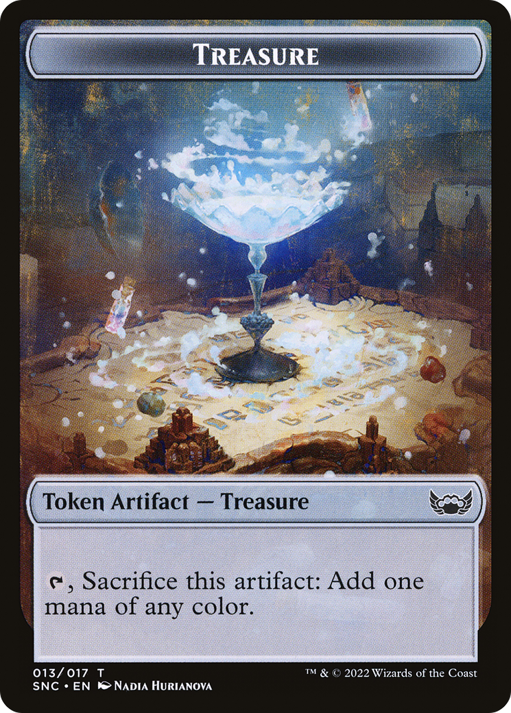 Treasure (TSNC-013) - Streets of New Capenna Tokens - Premium MTG Single from Wizards of the Coast - Just $0.08! Shop now at Game Crave Tournament Store